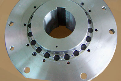 View of roller of barrel coupling
